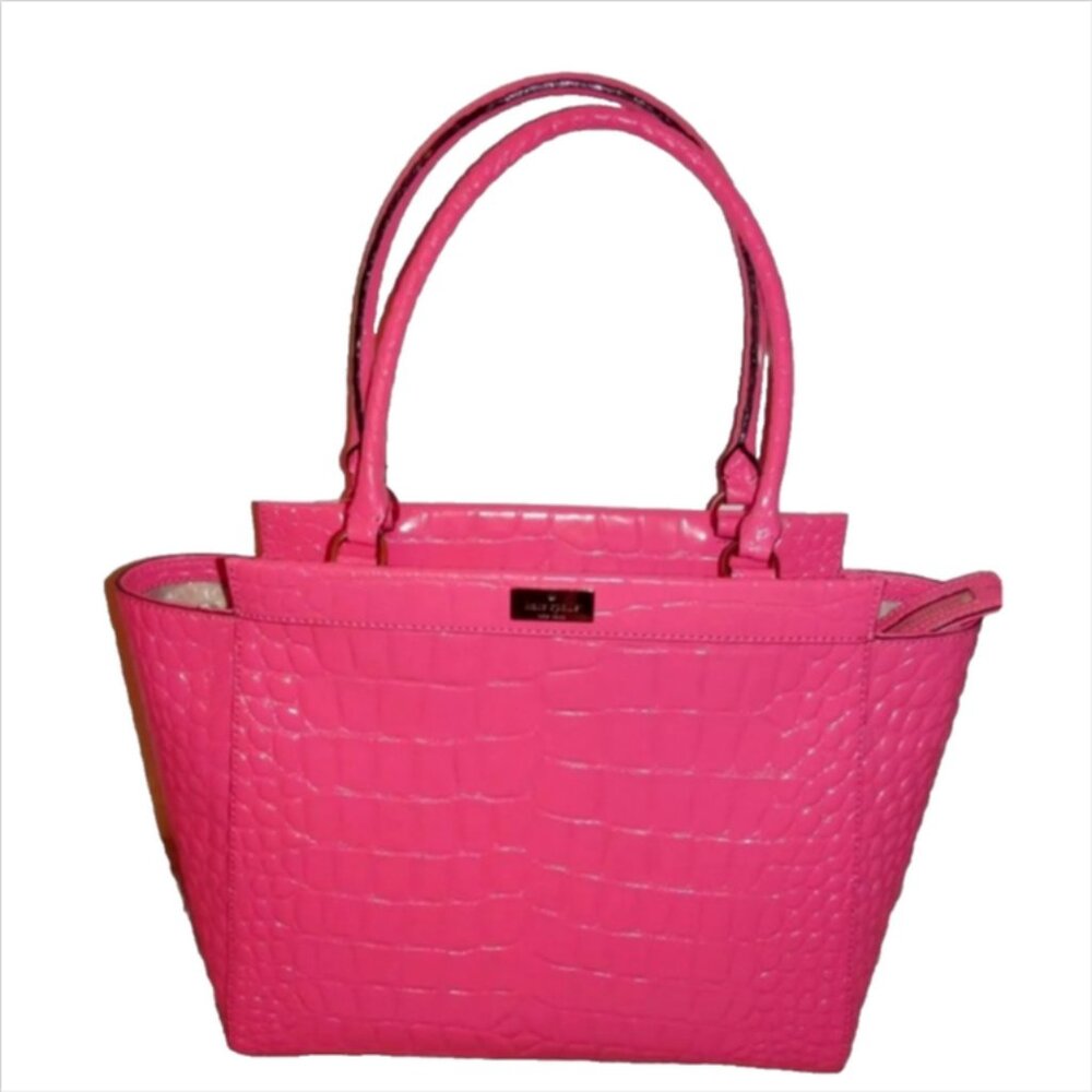 Kate Spade New York Alice Ridgely Avenue Croc Embossed Leather Tote